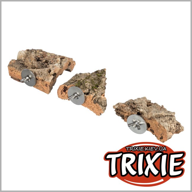 ТРИКСИ Украина - Площадка для грызунов Trixie 58041 с винтовой крепью (пробка), 8х12см