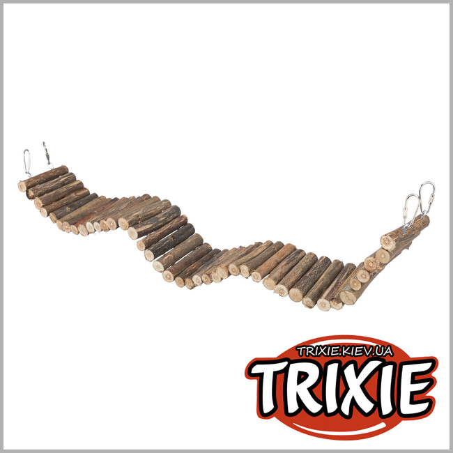 ТРИКСИ Украина - Подвесной мост Trixie 51700 для птиц ивовый 61 х 8 см