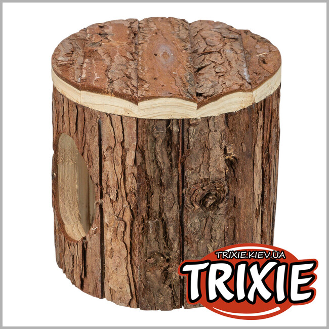 ТРІКСІ Україна - Будиночок для хом'яків Trixie 61775 Mette деревинна кора 18х12х12 см