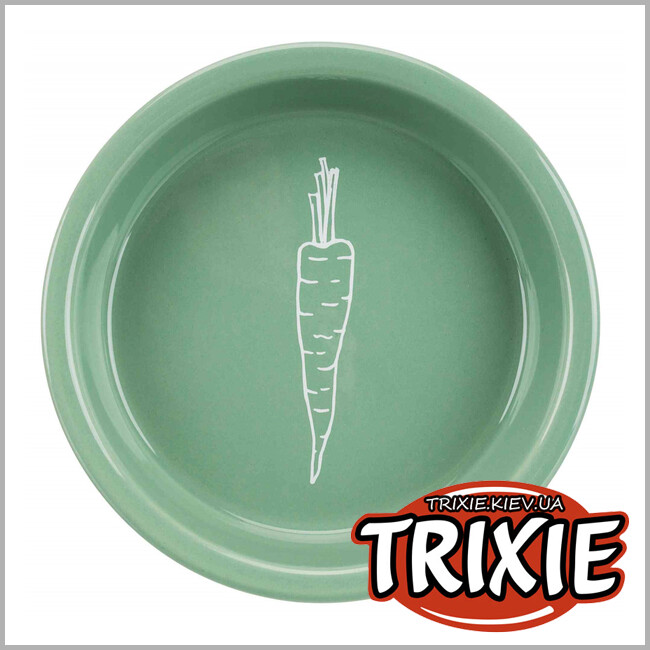 ТРИКСИ Украина - Миска для кролика TRIXIE (керамика, 200 мл/14 см, цветная)