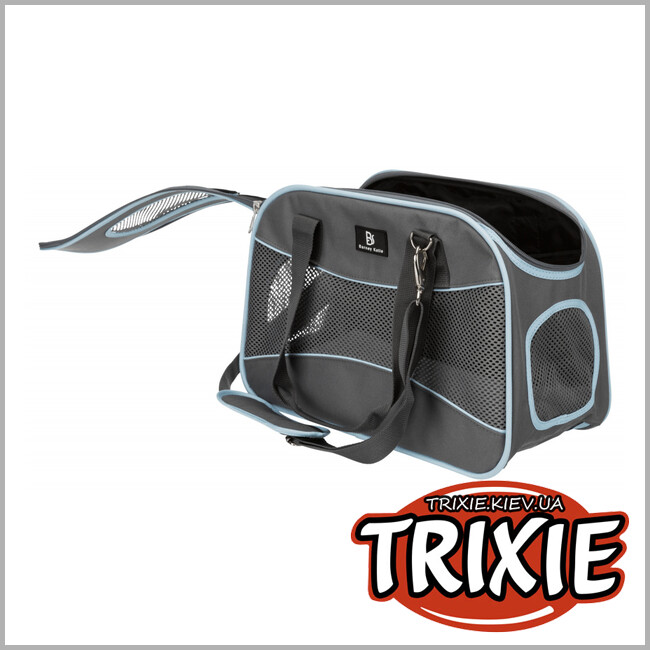 ТРИКСИ Украина - Cумка-переноска Alison-TRIXIE (20х29х43 см, серый/синий)
