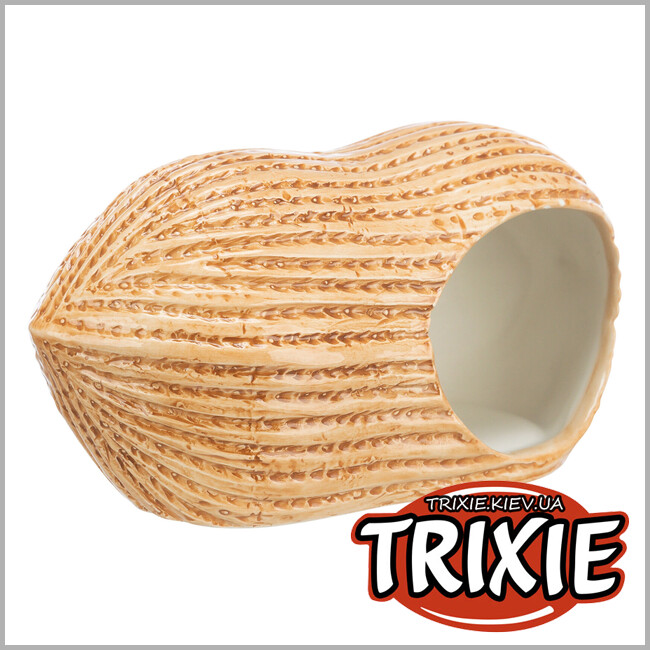 ТРИКСИ Украина - Домик-арахис Trixie 61369 (керамика), для хомяков и мышей, 17х8х8см