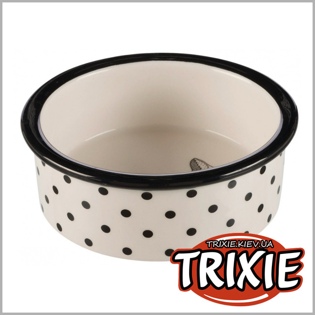 ТРИКСИ Украина - Керамическая миска Trixie Ceramic Bowl Zentangle (12см / 0.3 L)