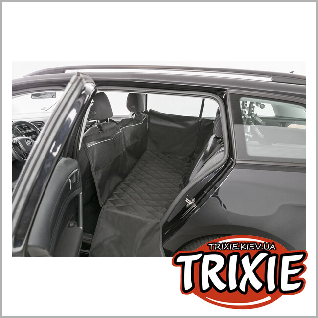 ТРИКСИ Украина - Защитный чехол Trixie 13203 для автомобильного сиденья с высокими бортами черный полиэстер 130х155 см