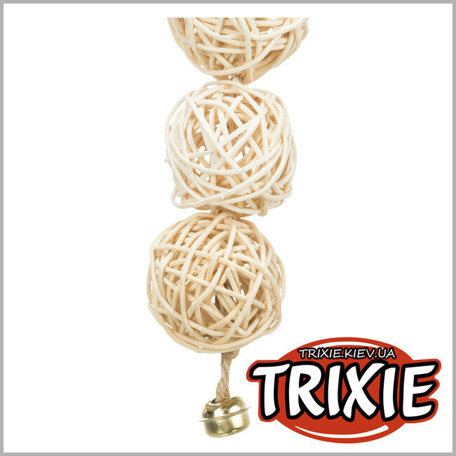 ТРИКСИ Украина - Пули Trixie 51693 из ротанга и колокольчиком, 24см