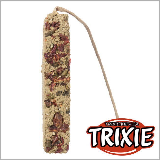 ТРИКСИ Украина - Глиняная палочка для попугаев Trixie 50552 со сладким перцем, 2шт/250гр