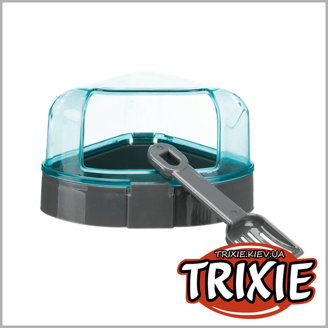 ТРИКСИ Украина - Угловой туалет для хомяка TRIXIE - с крышкой.