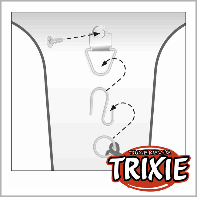 ТРИКСИ Украина - Автомобильная сетка-разделитель Trixie 1312 от животных, 120-100 см, черный
