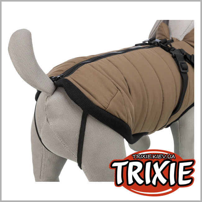ТРИКСИ Украина - Попона зимняя с подтяжкой Trixie 680381 "Pirou", ХS: 27см, песок