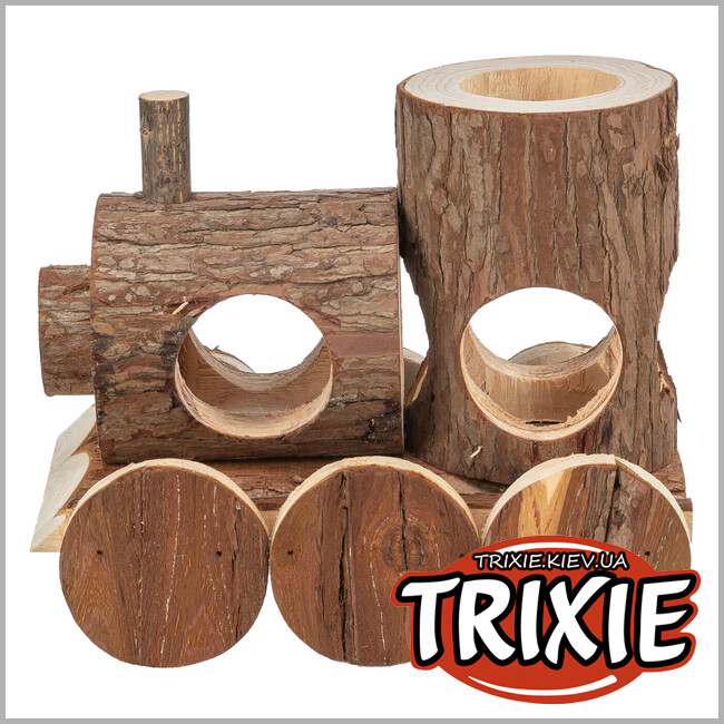 ТРИКСИ Украина - Поезд для мышей Trixie 61690 "Levin" (кора), 17х14х12см
