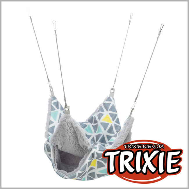 ТРИКСИ Украина - Гамак "Sunny" Trixie 62686 двухэтажный, подвесной, для хомячка (плюш), 30х30см