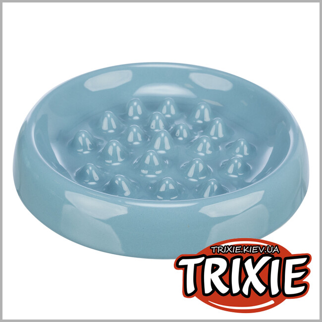 ТРИКСИ Украина - Керамическая миска для медленного кормления Trixie Slow Feeding Ceramic Bowl (керамика 0.25L / 18см)