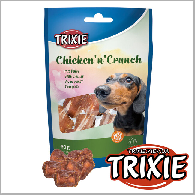 ТРИКСИ Украина - Жувательные вкусняшки Trixie 31666 для собак с курицей 60 г