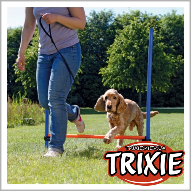ТРИКСИ Украина - Сборный барьер для тренировки Trixie Fun Agility Hurdle (123 × 115 х 3 см)