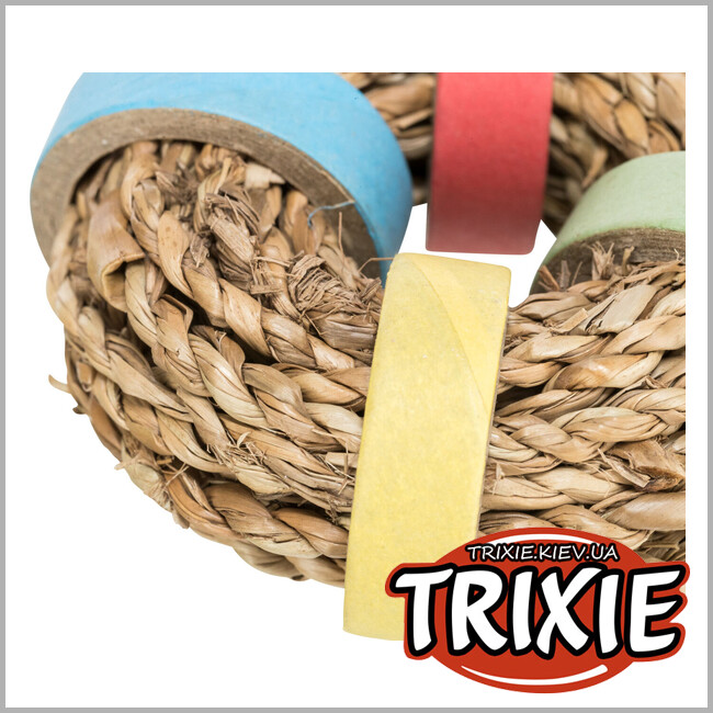ТРИКСИ Украина - Кольцо-игрушка для грызунов Trixie 61826 из водорослей, 8см