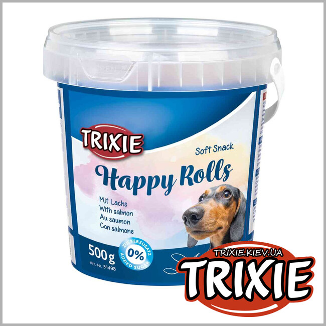 ТРИКСИ Украина - Лакомство для собак Trixie 31498 HappyRolls лосось 500г