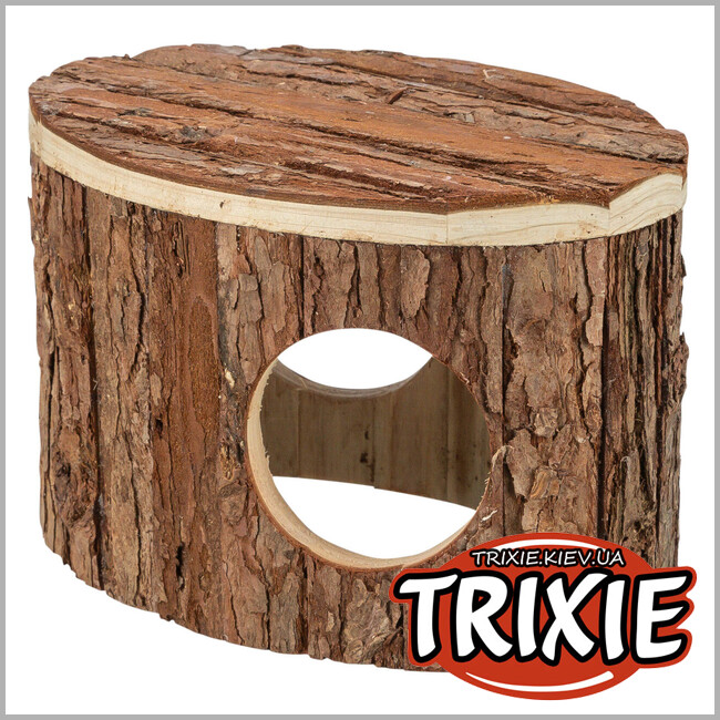 ТРІКСІ Україна - Будиночок для хом'яків Trixie 61775 Mette деревинна кора 18х12х12 см