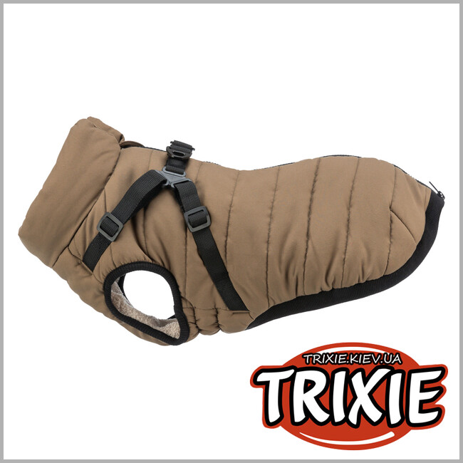 ТРИКСИ Украина - Попона зимняя со шлейкой для собак Trixie 680383 "Pirou", S: 33см, песок