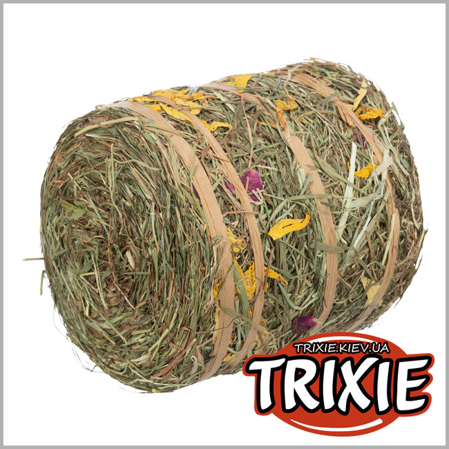 ТРИКСИ Украина - Тюк сена Trixie 60798 с цветами для грызунов, 500гр