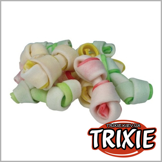 ТРИКСИ Украина - Для чистки зубов мини косточки Trixie DentaFun Mini Knotted Bones (6 см 240g)