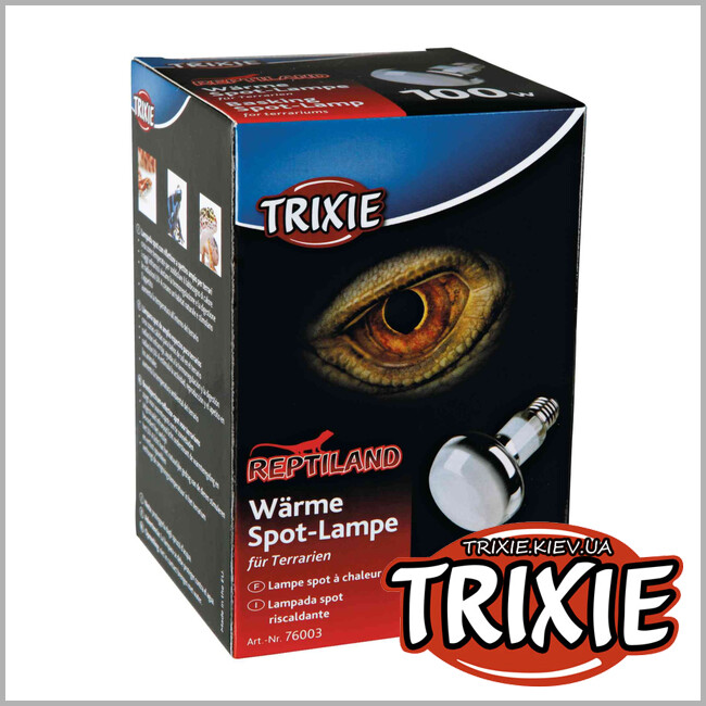 ТРИКСИ Украина - Лампа грелка рефлекторная тропическая TRIXIE Basking Spot-Lamp (100 Вт)