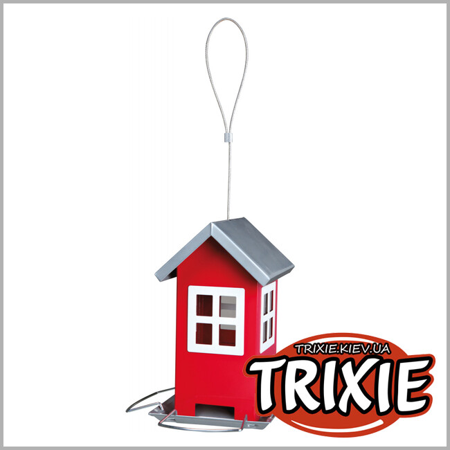ТРИКСИ Украина - Кормушка для птиц Trixie (красный 1,000 ml/20 cm)