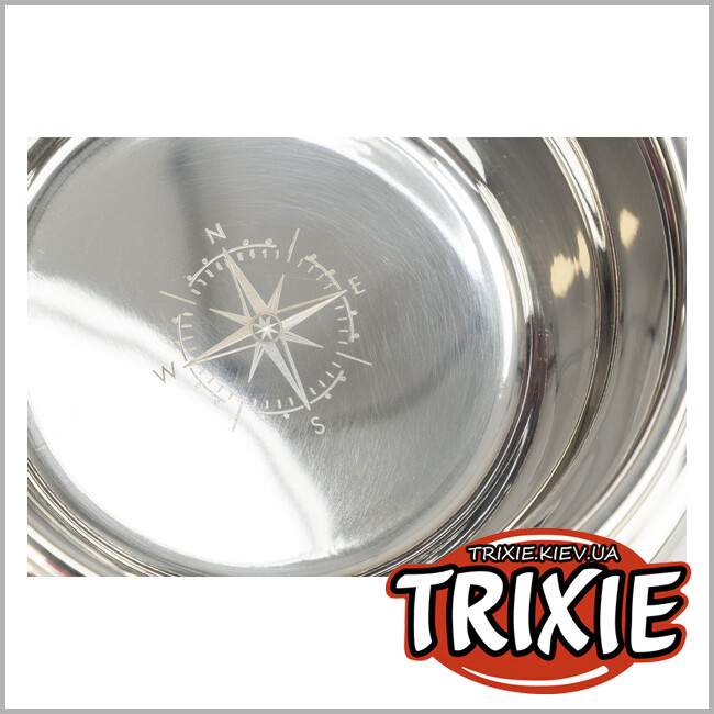 ТРИКСИ Украина - Миски на подставке Trixie 24835 "Be Nordic" (МДФ/нержав.сталь), 2х0,4л/14см/38х18х10см, белый