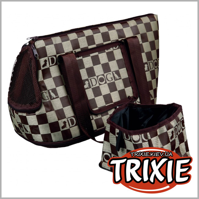 ТРИКСИ Украина - Сумка переноска с миской для собак TRIXIE Chess
