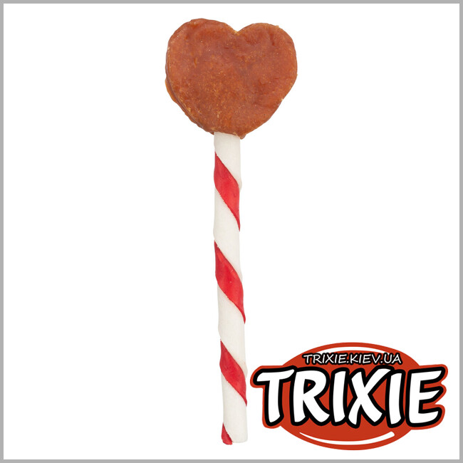 ТРИКСИ Украина - Леденец для собак Trixie 91994 "Сердце" (курица), 12см/15см