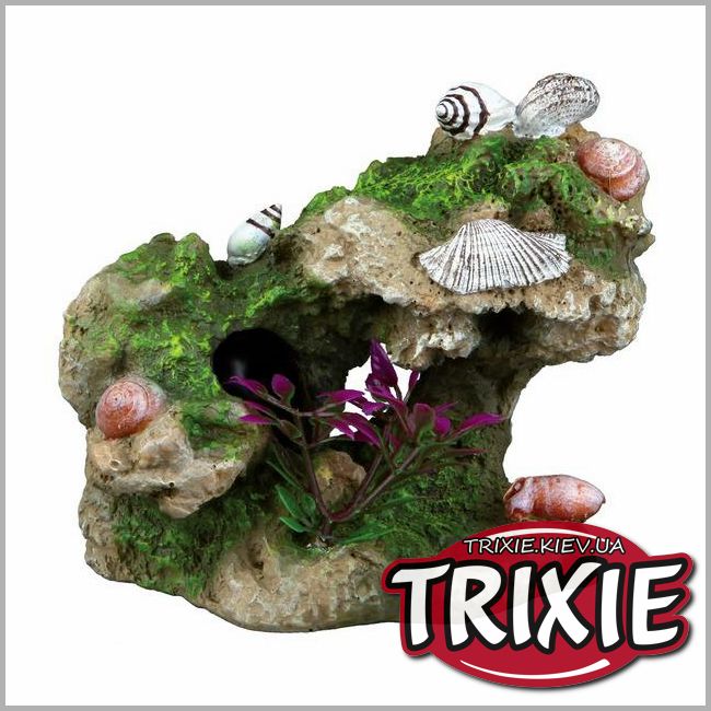 ТРИКСИ Украина - Грот для рыбок TRIXIE - Скала с ракушками