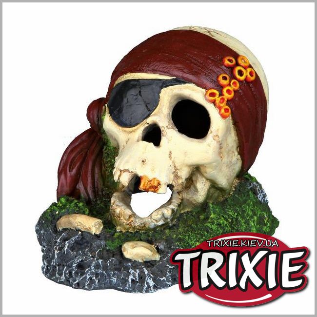 ТРИКСИ Украина - Грот для рыбок TRIXIE - Череп-пират