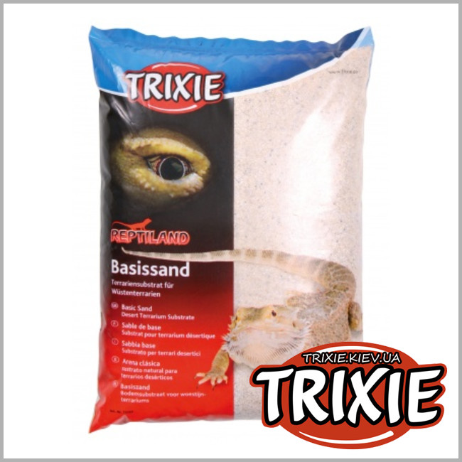 ТРИКСИ Украина - Террариумный субстрат пустынный песок для террариума TRIXIE Reptiland (белый 5кг)