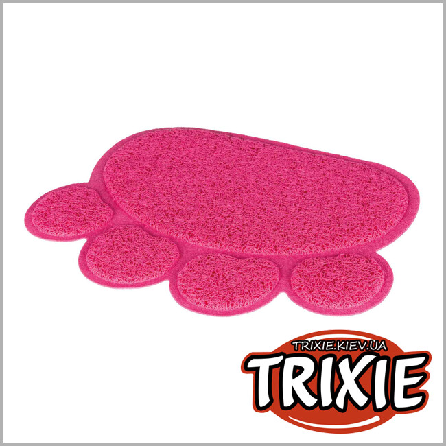 ТРИКСИ Украина - Коврик под туалет TRIXIE для кота (40х30 см, розовый)