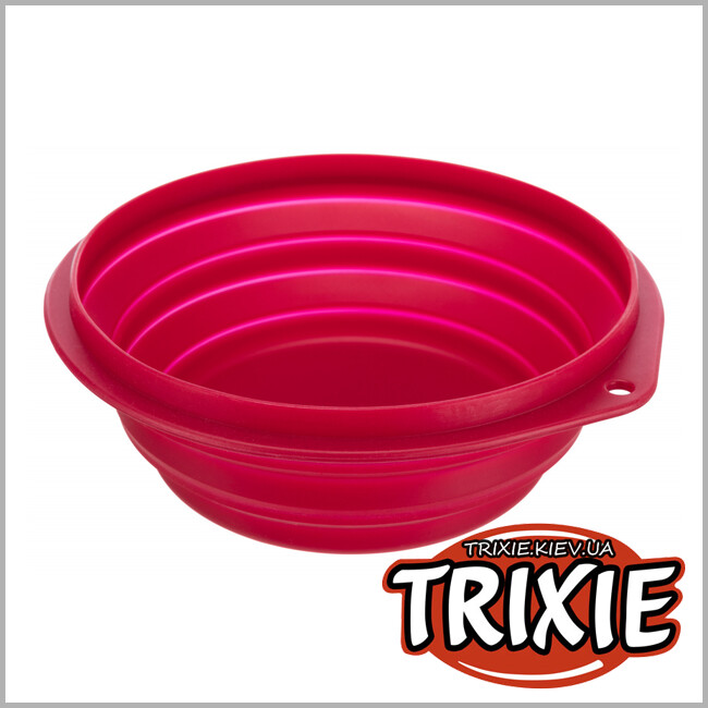 ТРИКСИ Украина - Миска дорожная для собак TRIXIE (Размер: 2л/22см)