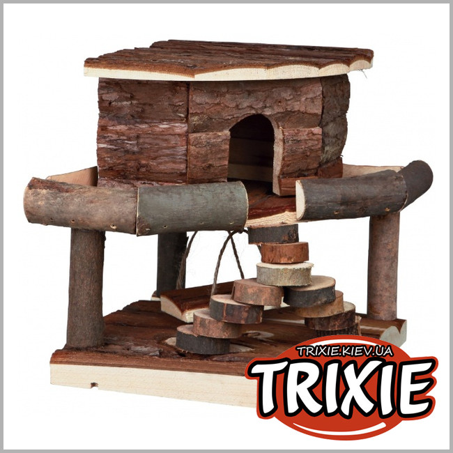 ТРИКСИ Украина - Деревянный домик для грызунов TRIXIE - Ida house (дерево 19*19*20см)