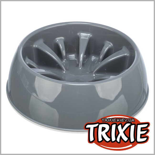 ТРИКСИ Украина - Пластиковая миска Trixie Slow Feeding Plastic Bowl (1,4 l/ 25cm)