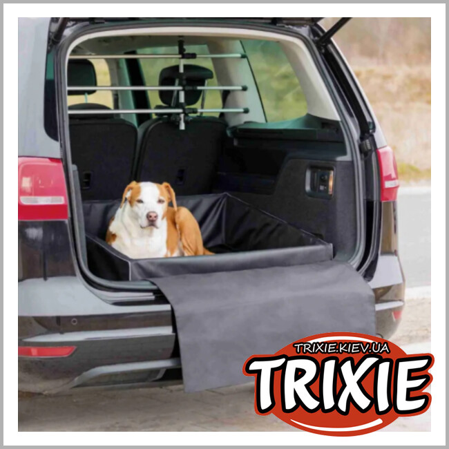 ТРИКСИ Украина - Место в багажник авто TRIXIE (60 × 50 cм, чёрный, нейлон)