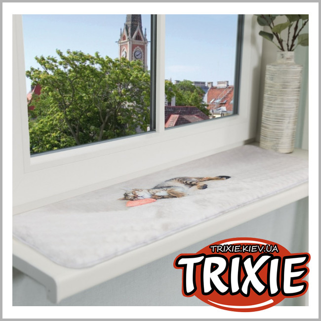 ТРИКСИ Украина - Мат на подоконник для котов TRIXIE Nani (плюш 90*28см)