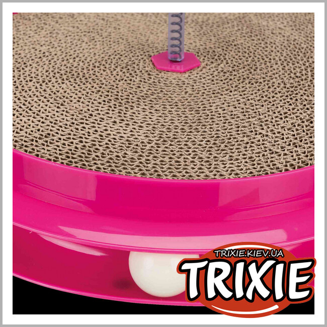 ТРИКСИ Украина - Игрушка для кота TRIXIE Scratch & Catch с драпаком (35х7 см, розовый)