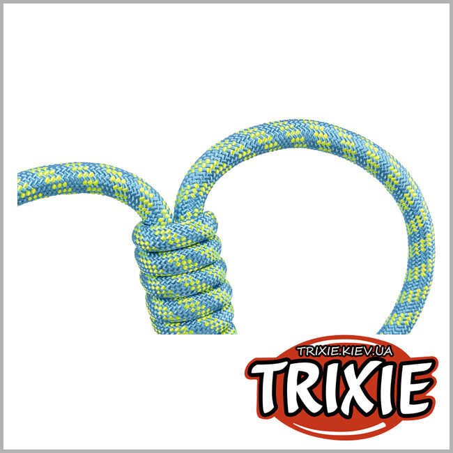 ТРИКСИ Украина - Игрушка/грейфер-восьмерка,Trixie 33663 полиэстер, 42см, петроль/лайм