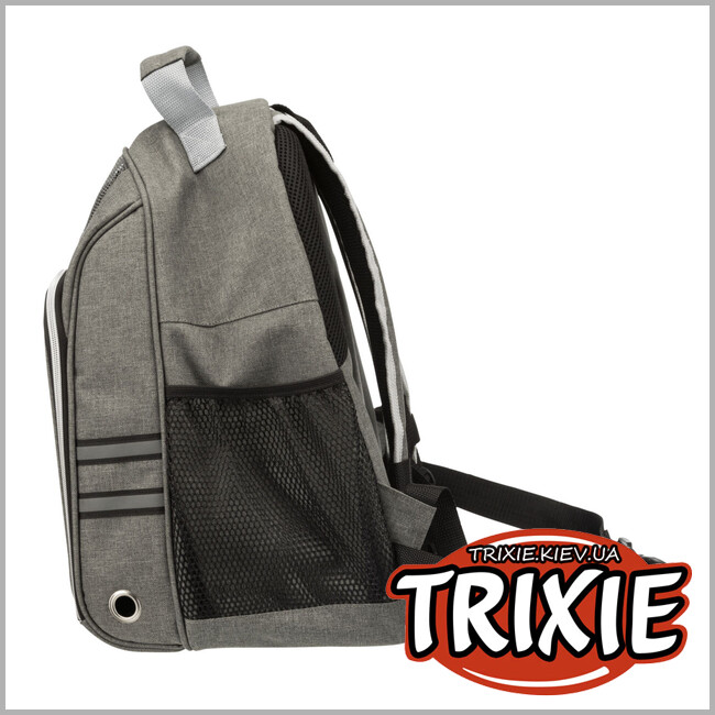 ТРИКСИ Украина - Сумка/рюкзак-переноска для животных Trixie 28850 "Dan", 34х44х26см, серый