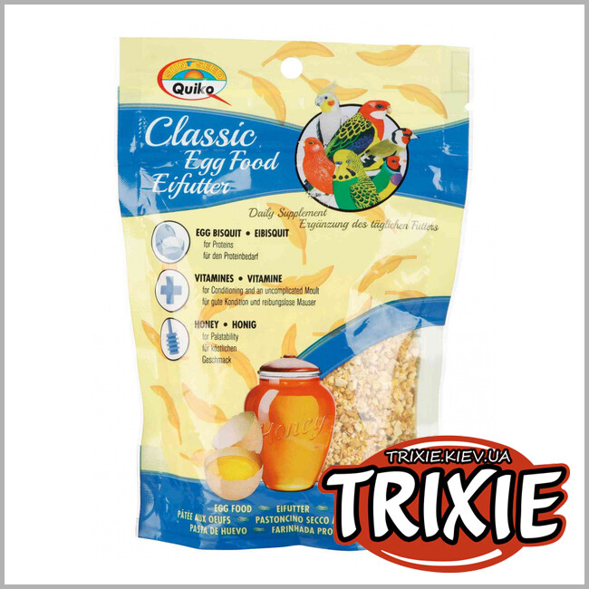 ТРИКСИ Украина - Прикорм для молодых птиц TRIXIE Quiko (яйцо+мёд, 125 гр)