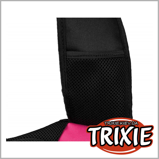 ТРИКСИ Украина - Сумка-переноска на плечо TRIXIE Sling Front Bag (полиэстер 50*25*18 cм розовый/чёрный)