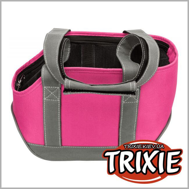 ТРИКСИ Украина - Сумка переноска Trixie Alea Carrier (розовый/серый 16*20*30 см)