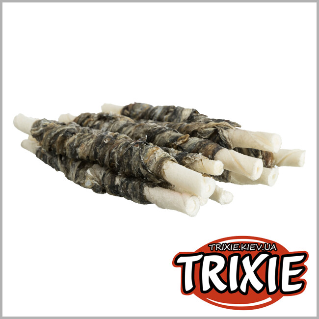 ТРИКСИ Украина - Лакомство для собак Trixie 31387 DENTA fun для чистки зубов рыба 10шт, 12см/75г