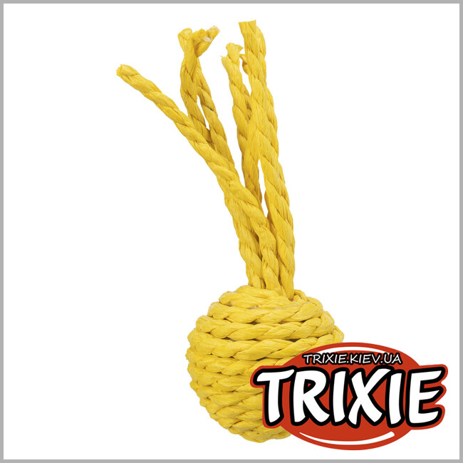 ТРИКСИ Украина - Мячик-погремушка Trixie 41121 (бумажная веревка), 4х11см