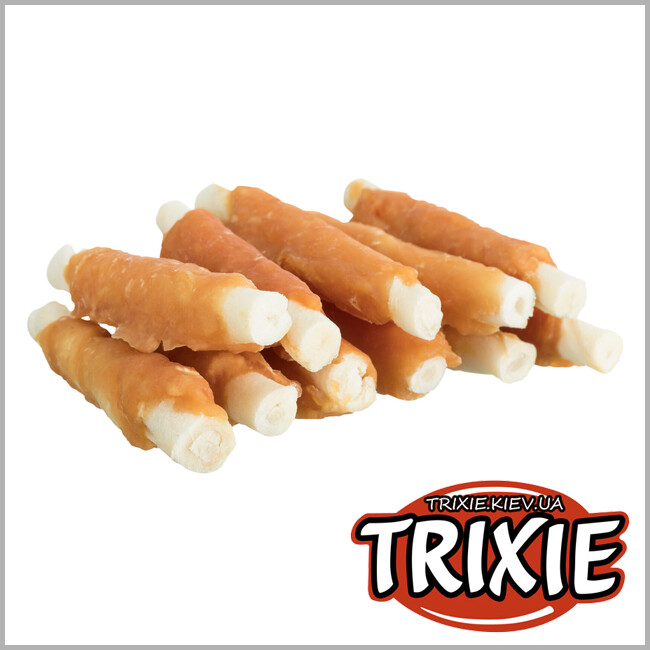 ТРИКСИ Украина - Лакомство для собак Trixie 31346 DENTA fun для чистки зубов курица 6см/120г