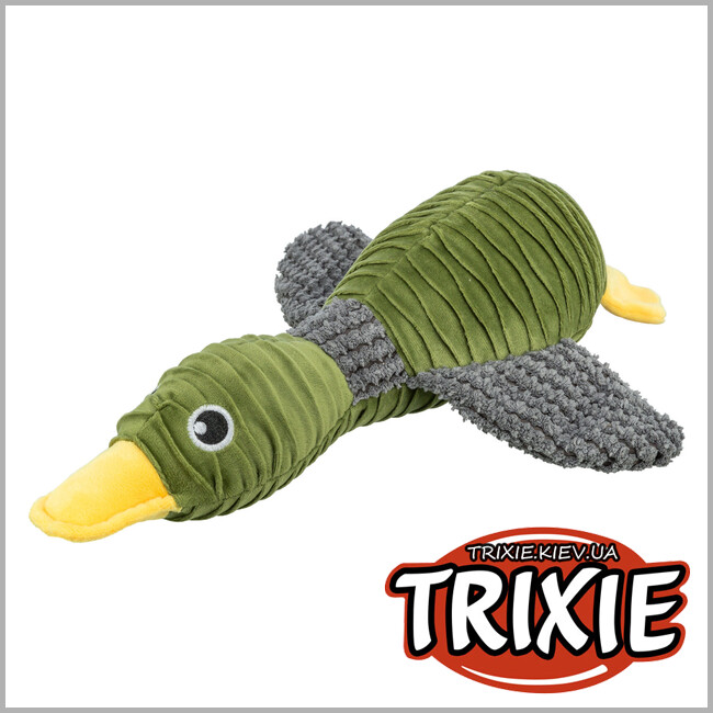 ТРИКСИ Украина - Игрушка "Утка" для животных Trixie 36097 (переработанный плюш), 40см