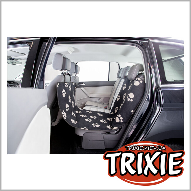 ТРИКСИ Украина - Коврик на сиденье авто Trixie 13235 для животных,узкий,0.65х1.45м, черный/беж