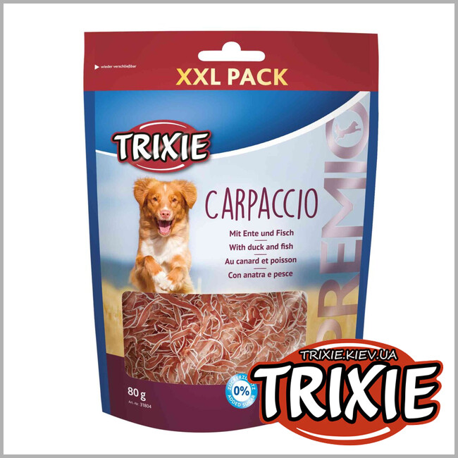 ТРИКСИ Украина - Лакомство для собак Trixie 31804 Carpaccio утка и рыба 80г